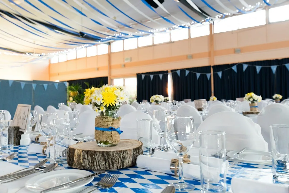 Celebration table with flowers